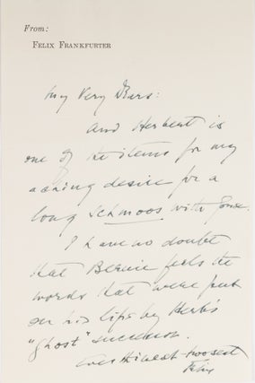 Autograph Letter, Signed, To Garson Kanin and Ruth Gordon [with] TLS.