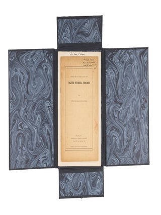Three Inscribed Copies of Sketch of the Life of Oliver Wendell Holmes.