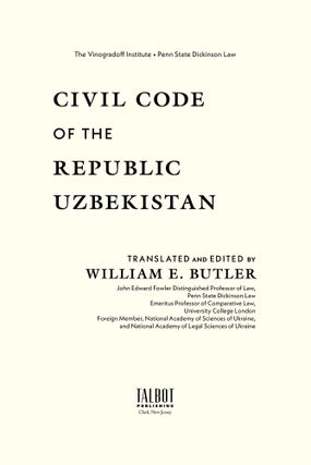 Civil Code of the Republic Uzbekistan. (2023).