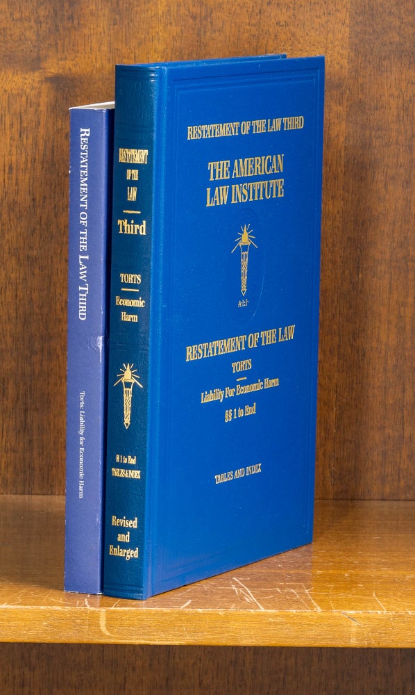 Item #75800 Restatement of the Law 3d Torts: Liability for Economic Harm. 1 vol. American Law Institute.