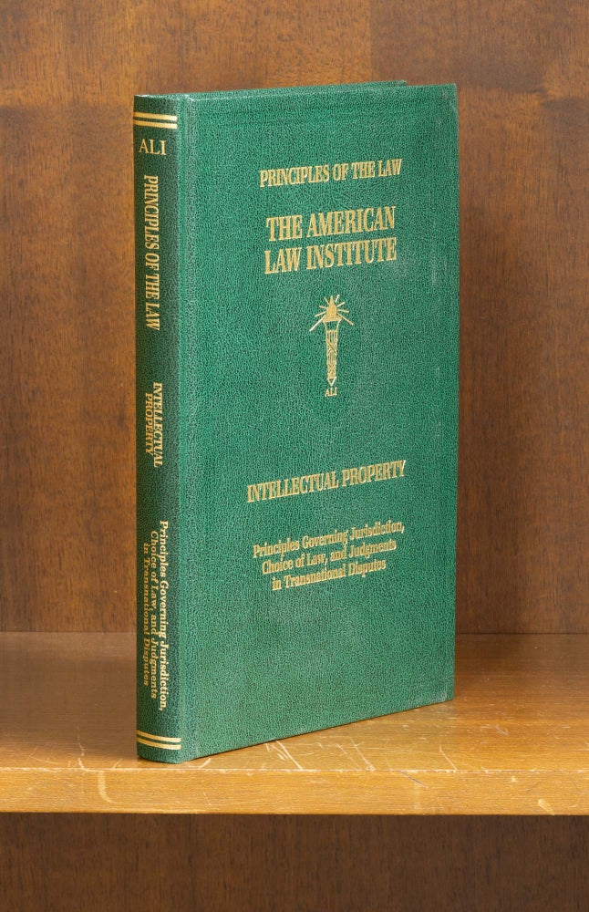 Item #75816 Principles of the Law of Intellectual Property: Principles Governing. American Law Institute.
