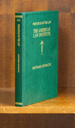Item #75817 Principles of the Law of Software Contracts. 1 Vol. American Law Institute. Hillman,...