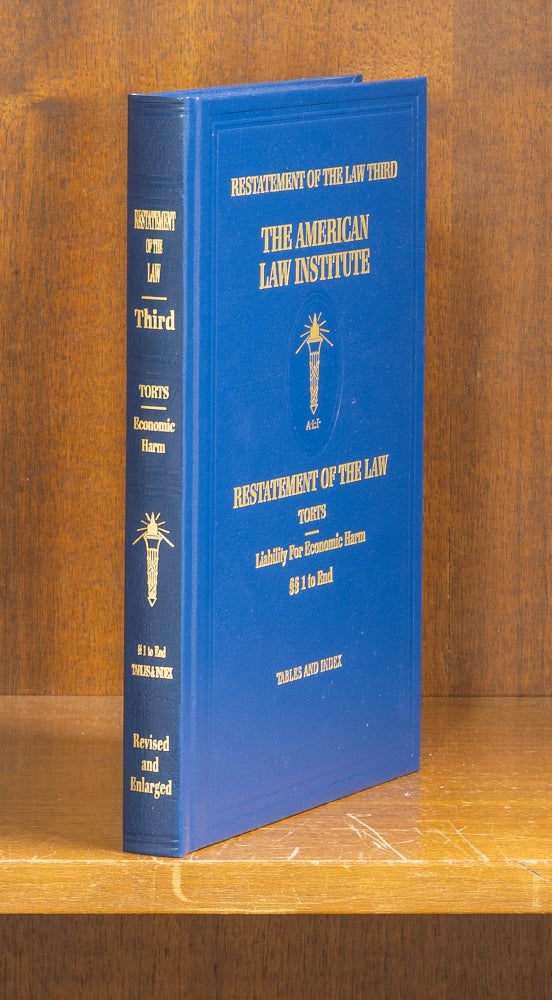 Item #75846 Restatement of the Law 3d Torts: Liability for Economic Harm. 1 vol. American Law Institute.