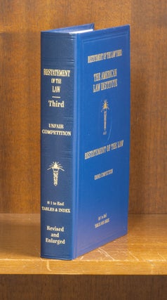 Item #75850 Restatement of the Law. Unfair Competition 3d. 1 Volume. American Law Institute