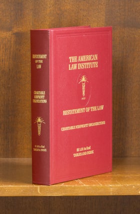 Item #75855 Restatement of the Law. Charitable Nonprofit Organizations. American Law Institute