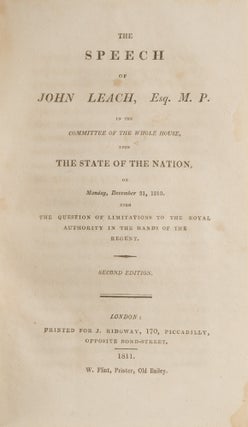 The Speech of John Leach, Esq. M.P. In the Committee of the Whole...