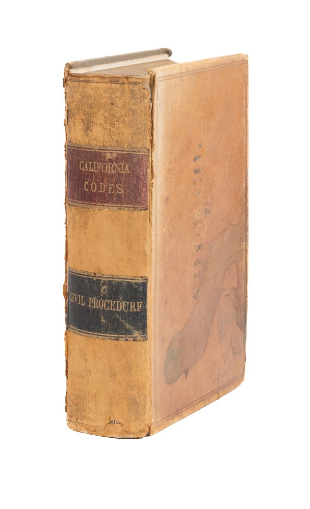 Item #75904 The Code of Civil Procedure of the State of California. 1st ed. 1872. California.