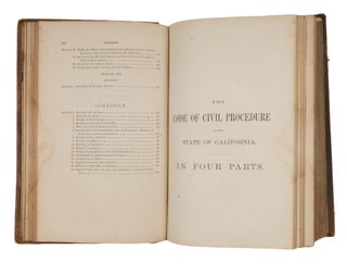 The Code of Civil Procedure of the State of California. 1st ed. 1872.