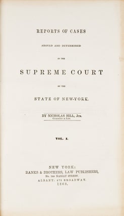 Reports of Cases... in the Supreme Court of the State of New York