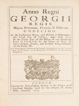 Anno Regni Georgii Regis, Undecimo, 1724.