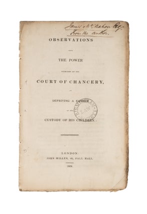 Item #75981 Observations upon the Power Exercised by the Court of Chancery. John Beames