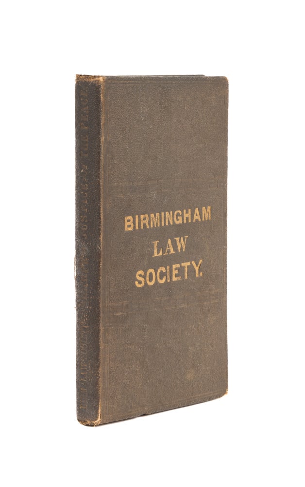 Item #76001 An Inquiry into the Origin of the Office and Title of the Justice. James Birch Sharpe.