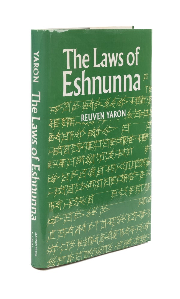 Item #76102 The Laws of Eshnunna. Reuven Yaron.