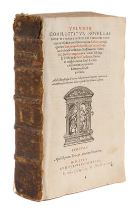 Volumen, Complectitur Novellas Constitutiones Iustiniani Principis...