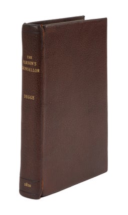 Item #76350 The Parson's Counsellor. 7th edition. London, 1820. Sir Simon Degge