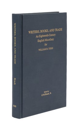 Item #76415 Writers, Books, and Trade: An Eighteenth-Century Englsish. O. M. Jr Brack