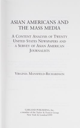Asian Americans and the Mass Media: A Content Analysis of...