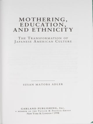 Mothering, Education, and Ethnicity: The Transformation of...