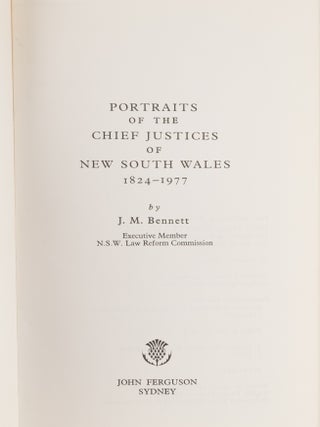 Portraits of the Chief Justices of New South Wales, 1824-1977.