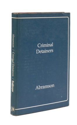Item #76543 Criminal Detainers. Leslie W. Abramson
