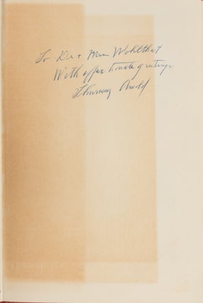 Selections from the Letters and Legal Papers of Thurman Arnold.