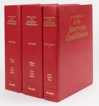 Item #76573 Encyclopedia of the American Constitution [with] Supplement. Leonard W. Levy