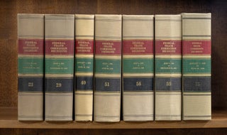 Item #76649 Federal Trade Commission Decisions. 7 Miscellaneous vols (1936-1969). United States...