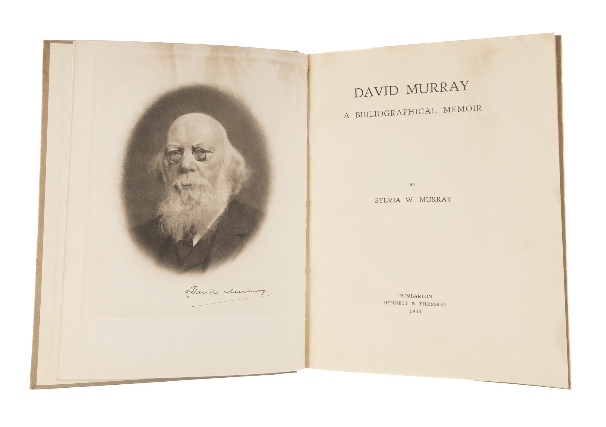 David Murray: A Bibliographical Memoir | Sylvia W. Murray