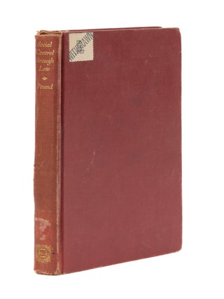 Item #76684 Social Control Through Law. Roscoe Pound