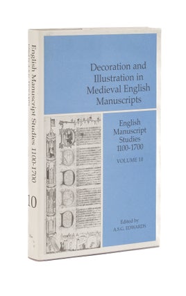 Item #76697 Decoration and Illustration in Medieval English Manuscripts. A. S. G. pgEdwards