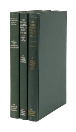 Item #76707 The English Government at Work, 1327-1336, 3 Volumes, Complete. James F. Willard,...