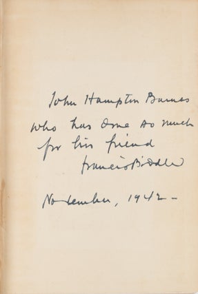 Mr. Justice Holmes, New York, 1942, Inscribed by the Author.