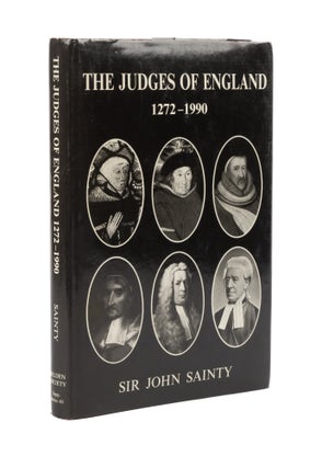 Item #76830 The Judges of England, 1272-1990: A List of Judges of the Superior. John Christopher...