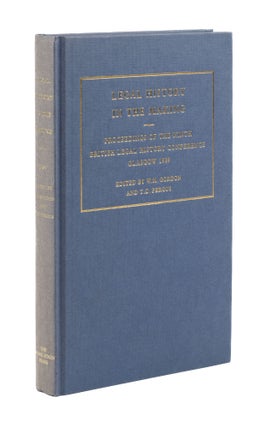 Item #76873 Legal History in the Making: Proceedings of the Ninth British Legal. William M....