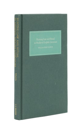 Item #76987 Hunting Law and Ritual in Medieval English Literature. William Perry Marvin