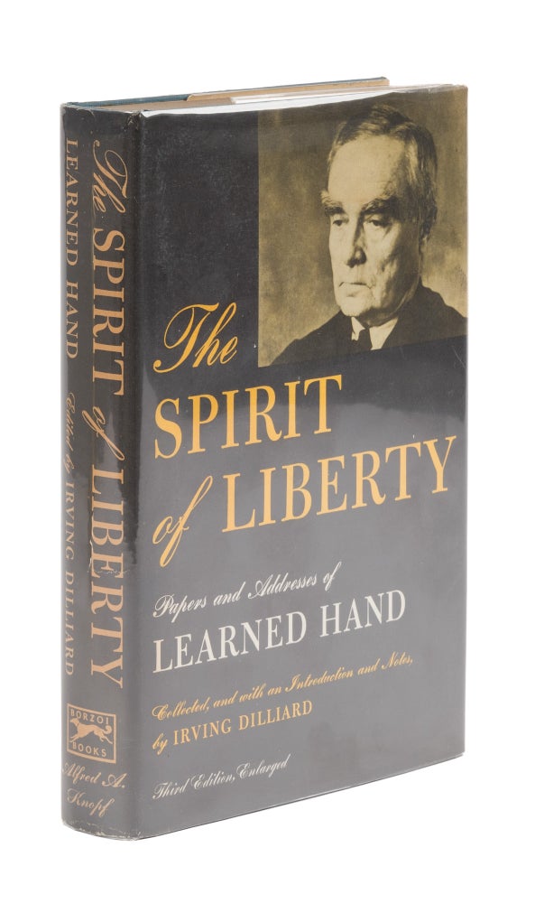 Item #77107 The Spirit of Liberty, Theodore Bikel's Copy. Learned Hand, Theodore Bikel.