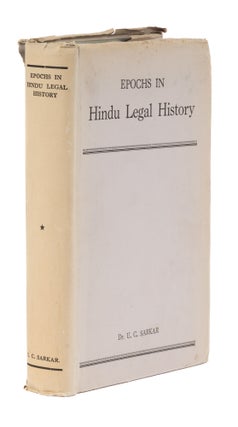 Item #77115 Epochs in Hindu Legal History. U. C. Sarkar
