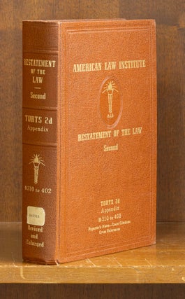 Item #77213 Restatement of the Law Torts 2d Appendix 310-402 (1966). American Law Institute