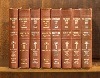 Item #77218 Restatement of the Law Torts 2d Appendix 1-587. 8 books. (1964-1991). American Law...
