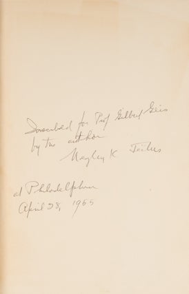 The Cradle of the Penitentiary, Inscribed to Gilbert Geis.
