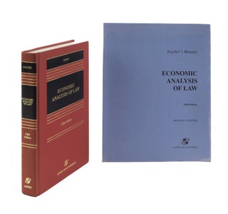 Item #77283 Economic Analysis of Law, Fifth Edition [with] Teacher's Manual. Richard A. Posner