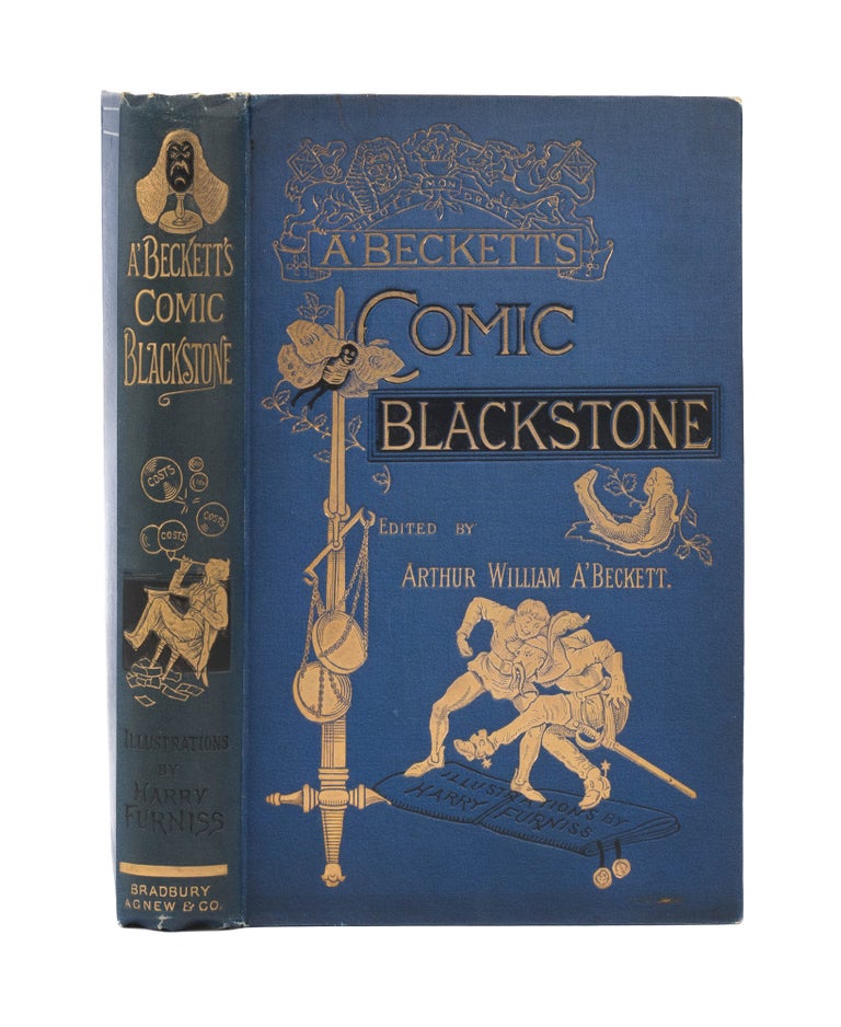 Item #77287 The Comic Blackstone, London, 1887, 10 Color Plates. Gilbert Abbott A'Beckett, Harry Furniss.