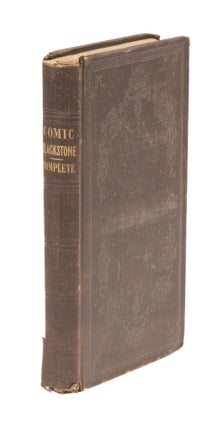 Item #77301 The Comic Blackstone, With Illustrations by George Cruikshank, 1846. Gilbert Abbott...