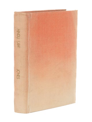 Item #77303 Institutes of Hindu Law: Or, the Ordinances of Menu, According to. Manavadharmasastra...