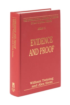 Item #77312 Evidence and Proof. William Twining, Alex Stein
