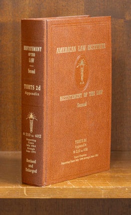 Item #77339 Restatement of the Law Torts 2d Appendix 310-402 (1984-1991). American Law Institute