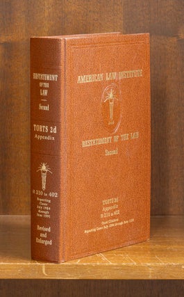 Item #77341 Restatement of the Law Torts 2d Appendix 310-402 (1984-1991). American Law Institute