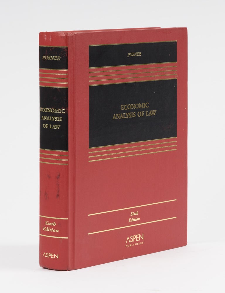 Item #77392 Economic Analysis of Law. Sixth Edition. Richard A. Posner.