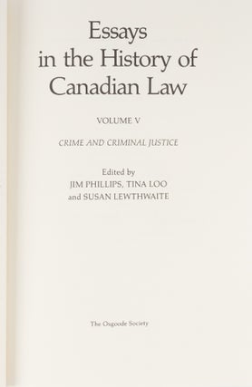 Crime and Criminal Justice.