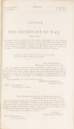 Letter of the Secretary of War, Communicating, In Compliance with a...